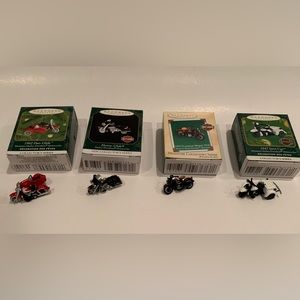 Vintage Harley Davidson Christmas Ornaments Flathead Police Duo Glide Electra